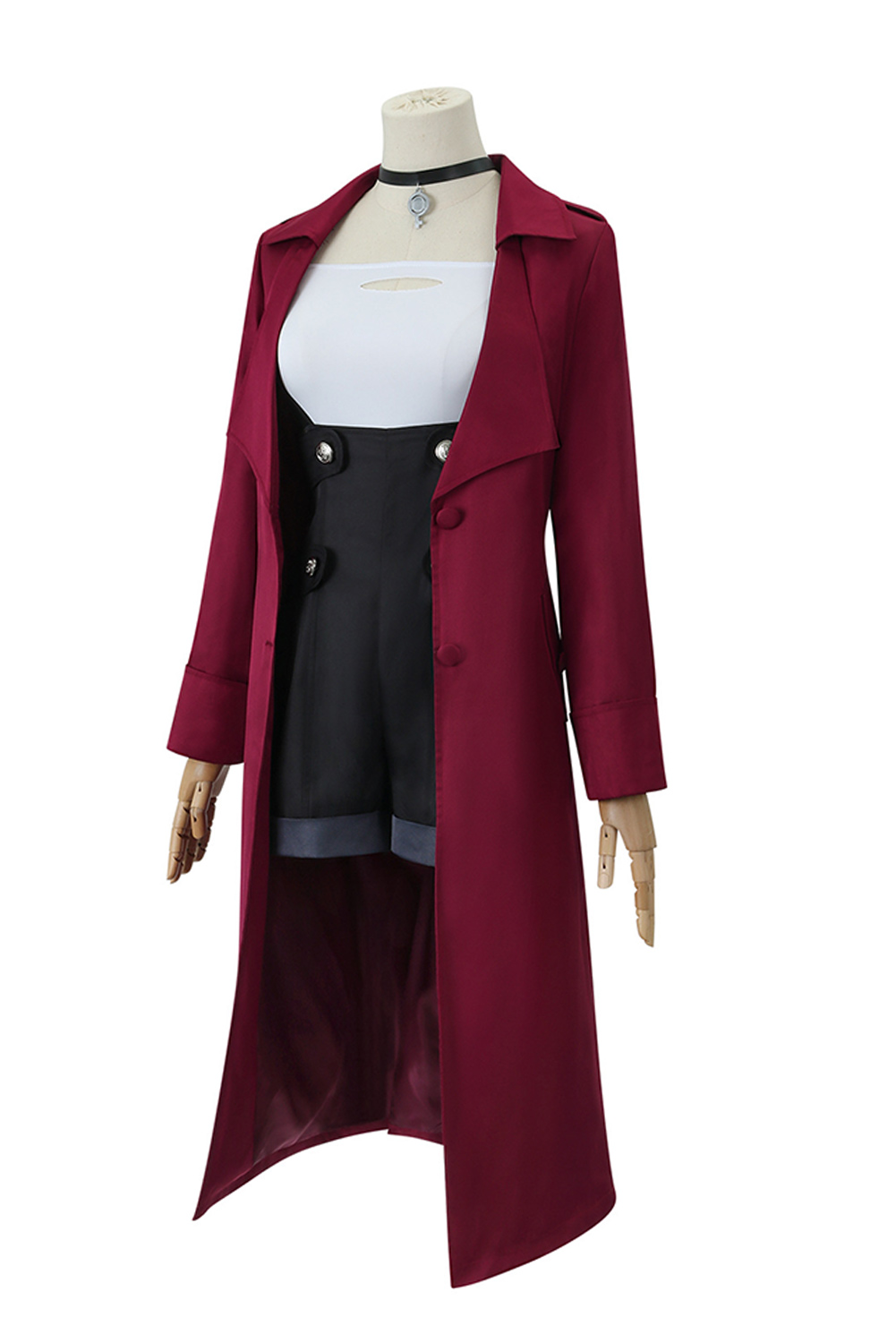 Anime Metallic Rouge Rouge Redstar Burgundy Uniform Outfits Halloween Carnival Suit Cosplay Costume