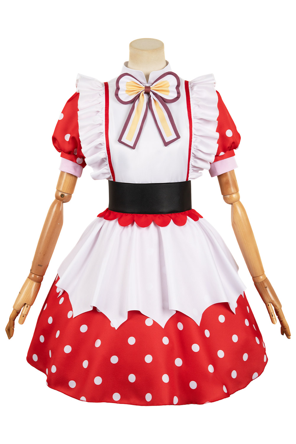 Anime OSHI NO KO Arima Kana Red Polka Dot Apron Dress Outfits Halloween Carnival Suit Cosplay Costume