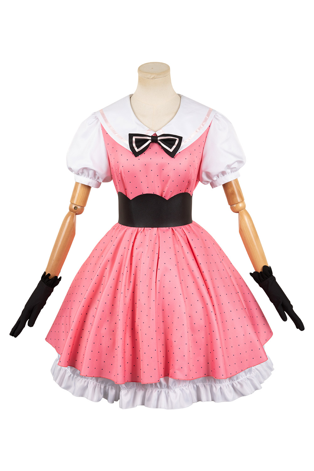 Anime OSHI NO KO Hoshino Rubii Pink Polka Dot Dress Outfits Halloween Carnival Suit Cosplay Costume