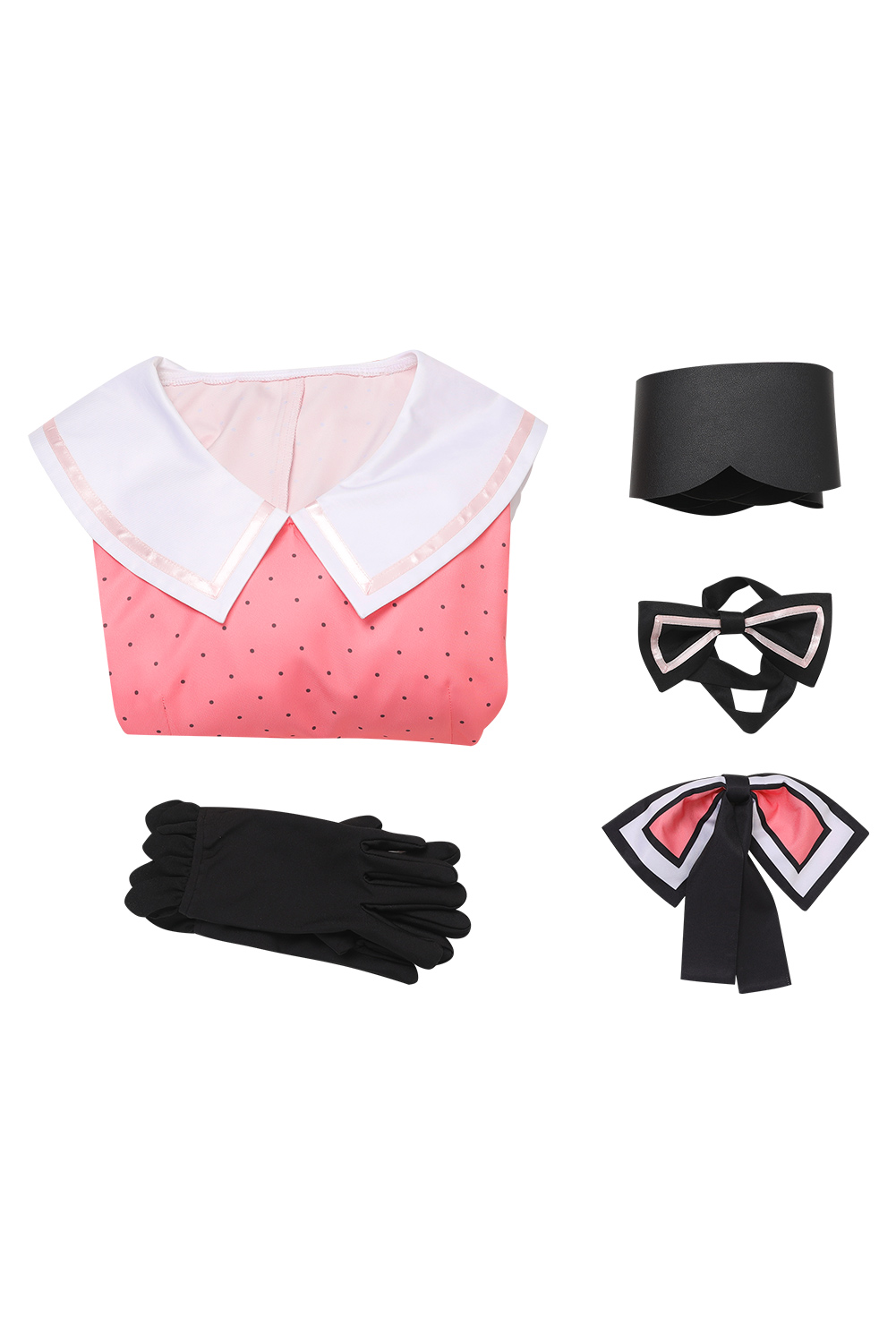 Anime OSHI NO KO Hoshino Rubii Pink Polka Dot Dress Outfits Halloween Carnival Suit Cosplay Costume