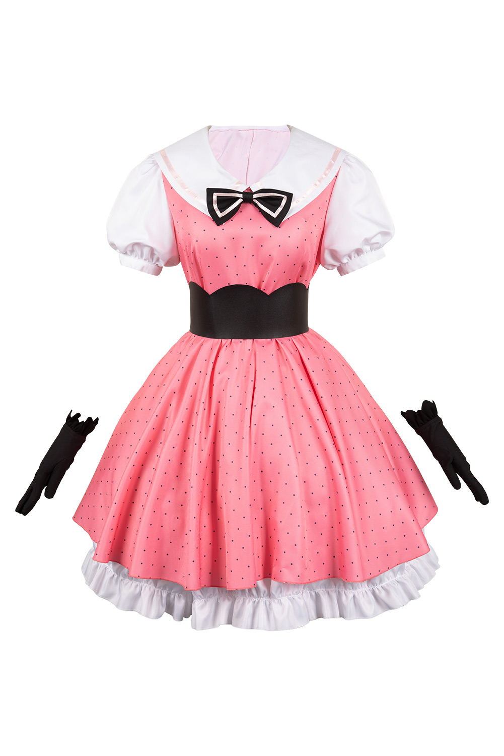 Anime OSHI NO KO Hoshino Rubii Pink Polka Dot Dress Outfits Halloween Carnival Suit Cosplay Costume