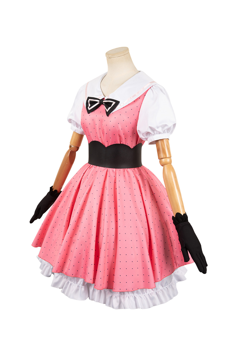 Anime OSHI NO KO Hoshino Rubii Pink Polka Dot Dress Outfits Halloween Carnival Suit Cosplay Costume