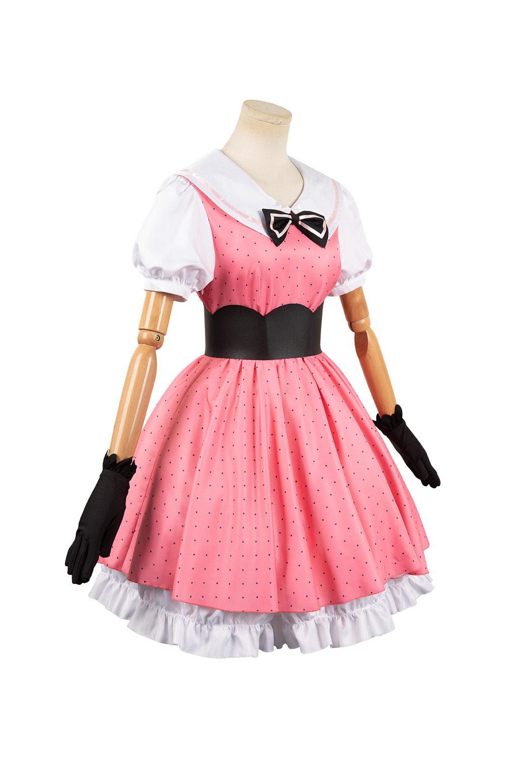 Anime OSHI NO KO Hoshino Rubii Pink Polka Dot Dress Outfits Halloween Carnival Suit Cosplay Costume