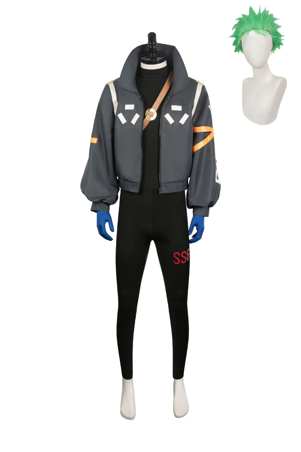 Anime One Piece 2024 Egghead Arc Roronoa Zoro Black Future Outfit Halloween Carnival Suit Cosplay Costume