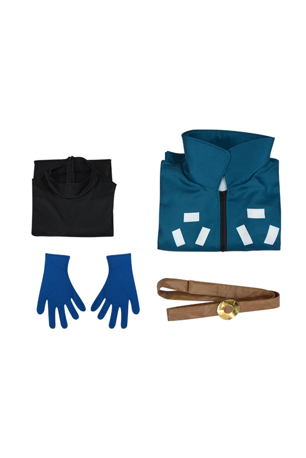 Anime One Piece 2024 Egghead Arc Roronoa Zoro Blue Future Outfit Halloween Carnival Suit Cosplay Costume