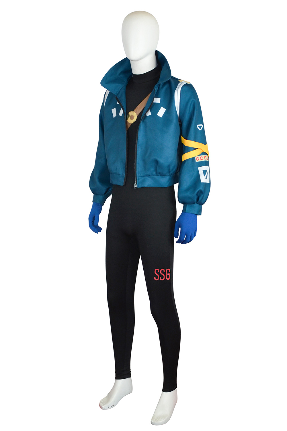 Anime One Piece 2024 Egghead Arc Roronoa Zoro Blue Future Outfit Halloween Carnival Suit Cosplay Costume