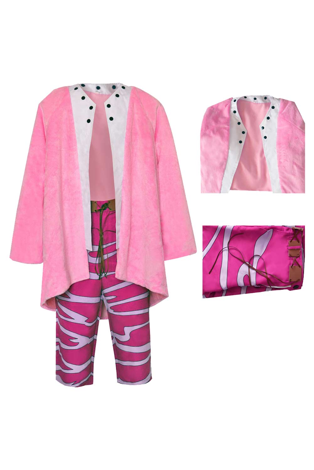 Anime One Piece Donquixote Doflamingo Joker Outfits Halloween Carnival Suit Cosplay Costume