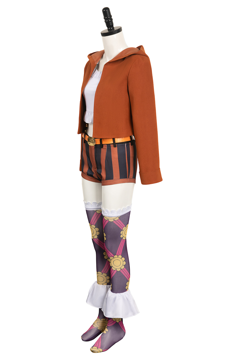 Anime One Piece Jewelry Bonney Women Brown Set Outfits Halloween Carnival Suit Cosplay Costume