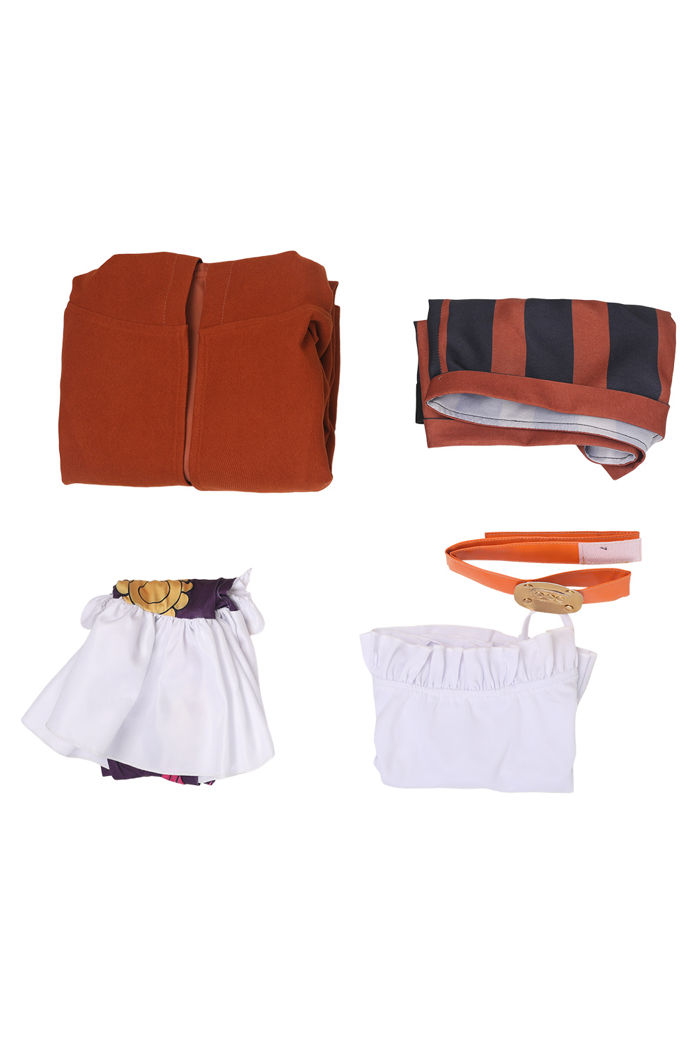 Anime One Piece Jewelry Bonney Women Brown Set Outfits Halloween Carnival Suit Cosplay Costume
