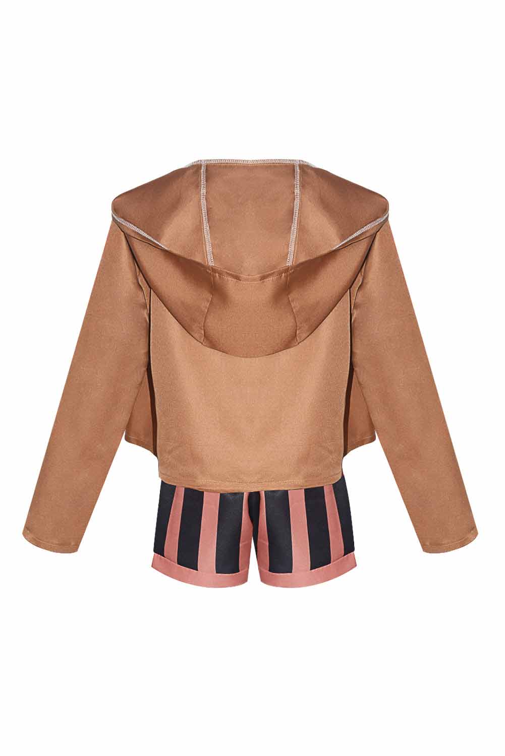 Anime One Piece Jewelry Bonney Women Brown Suit Outfits Halloween Carnival Suit Cosplay Costume