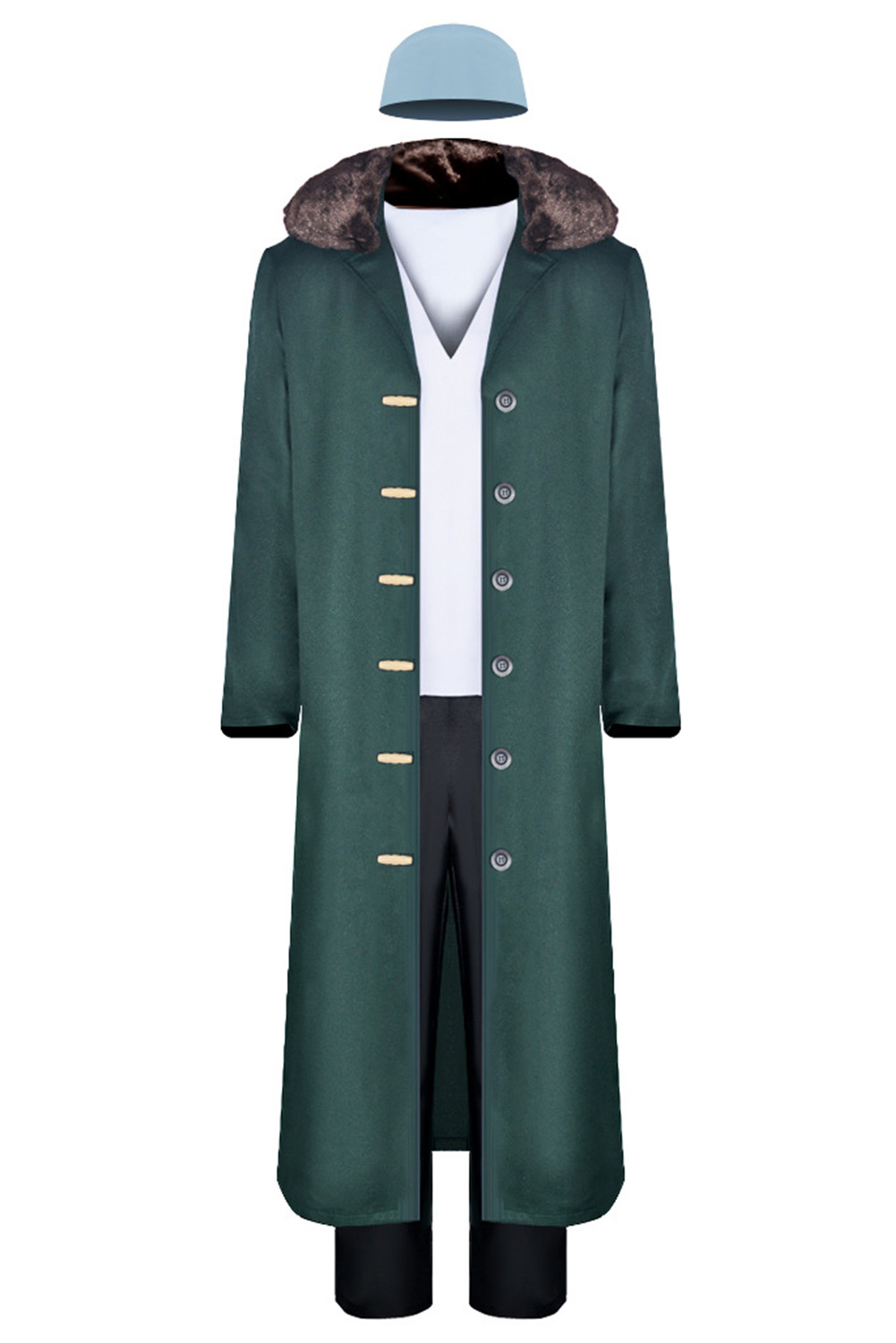 Anime One Piece Kuzan Green Suit Party Carnival Halloween Cosplay Costume