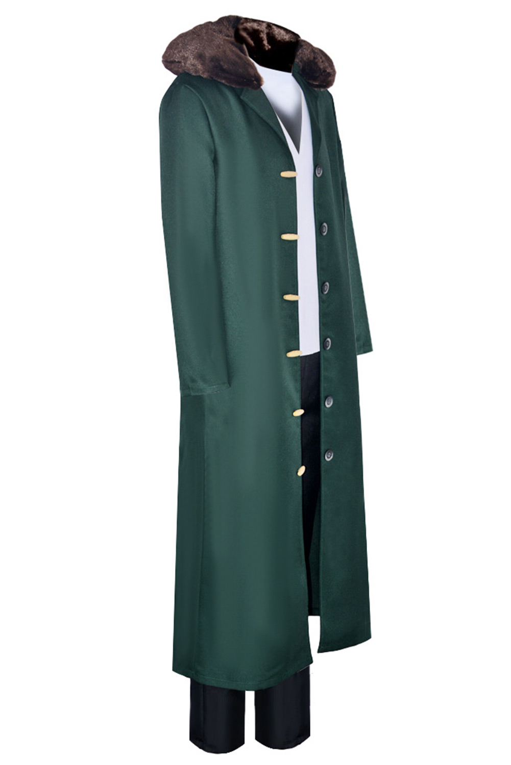 Anime One Piece Kuzan Green Suit Party Carnival Halloween Cosplay Costume
