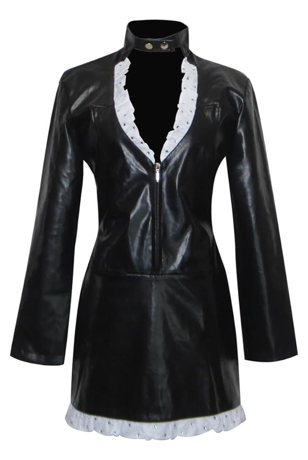 Anime One Piece Nico·Robin Enies Lobby Arc Leather Dress With Socks Outfits Halloween Carnival Suit Cosplay Costume