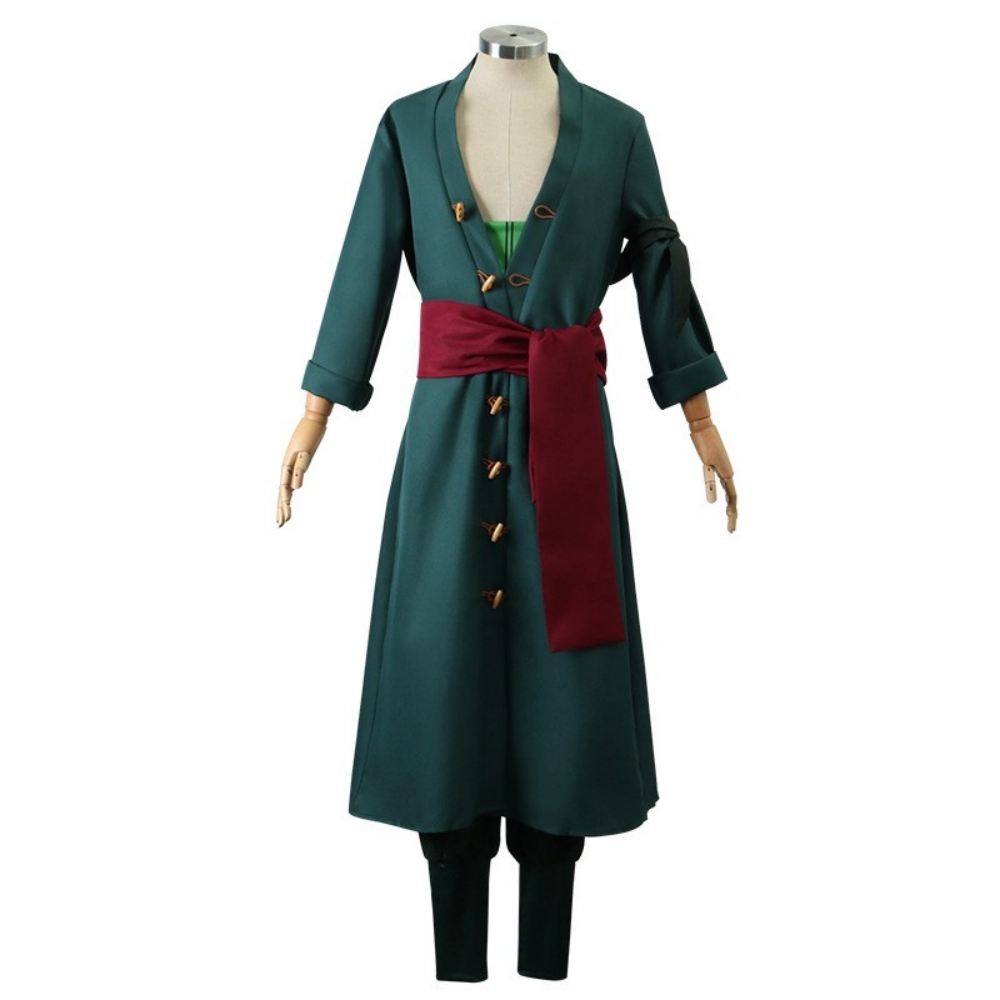 Anime One Piece Roronoa Zoro Two Years Later Kids Outfits Halloween Carnival Suit Cosplay Costume
