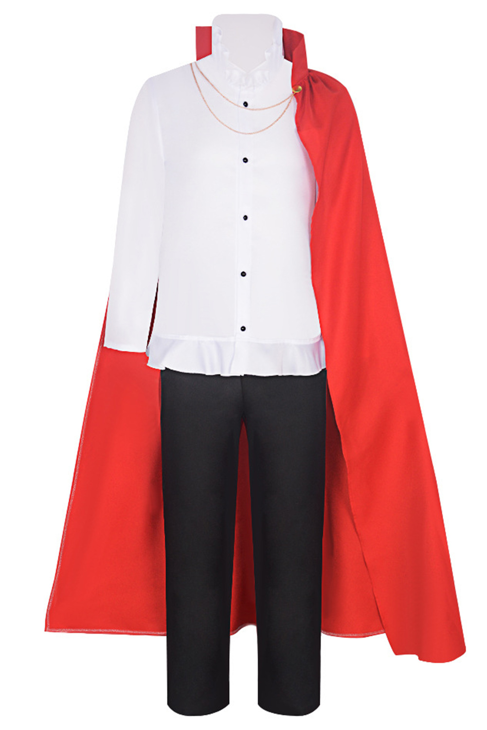 Anime One Piece Sanji Whole Cake Island Arc Top Pants With Cloak Set Outfits Halloween Carnival Suit Cosplay Costume