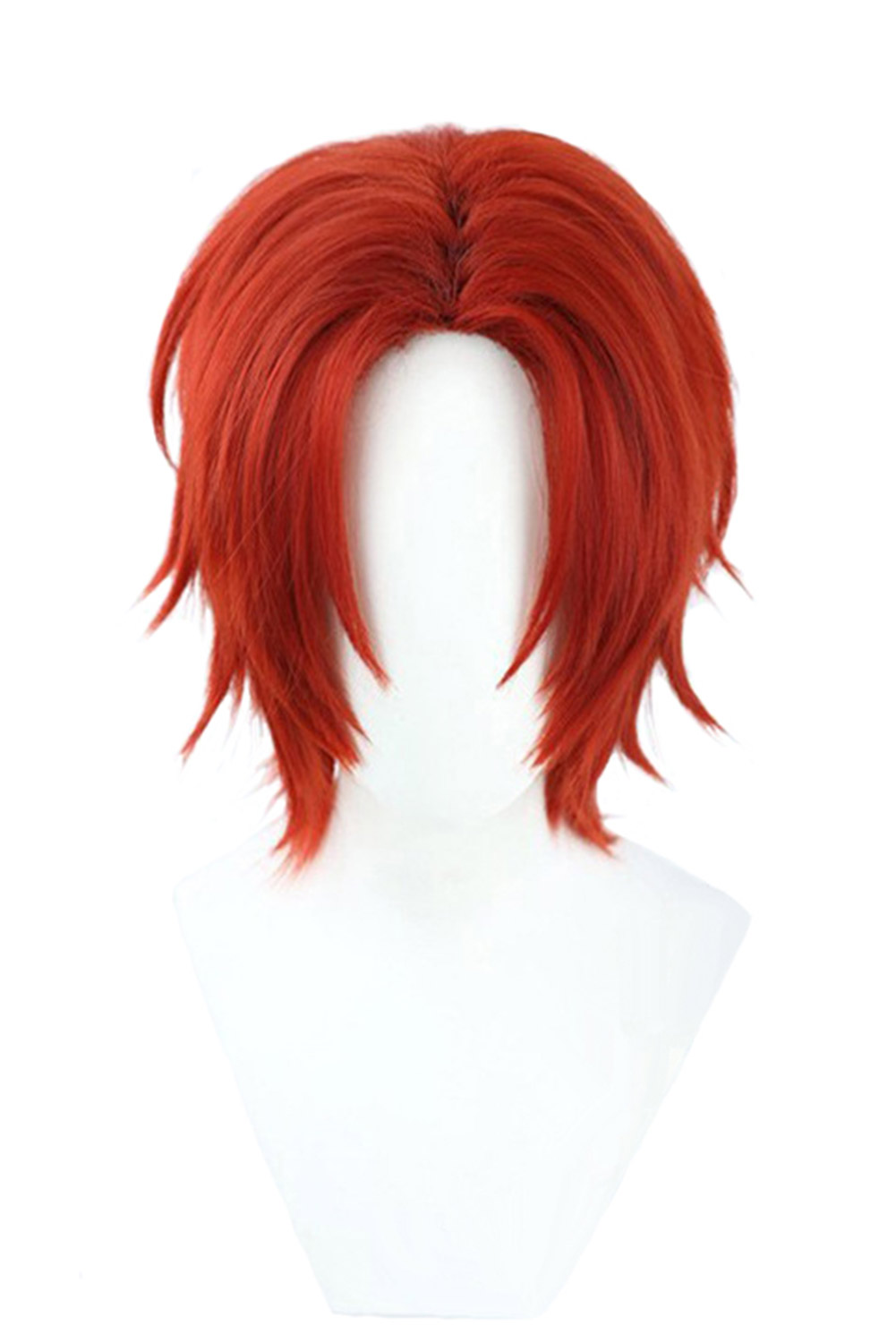 Anime One Piece Shanks Cosplay Red Wig Heat Resistant Synthetic Hair Halloween Costume Accessories
