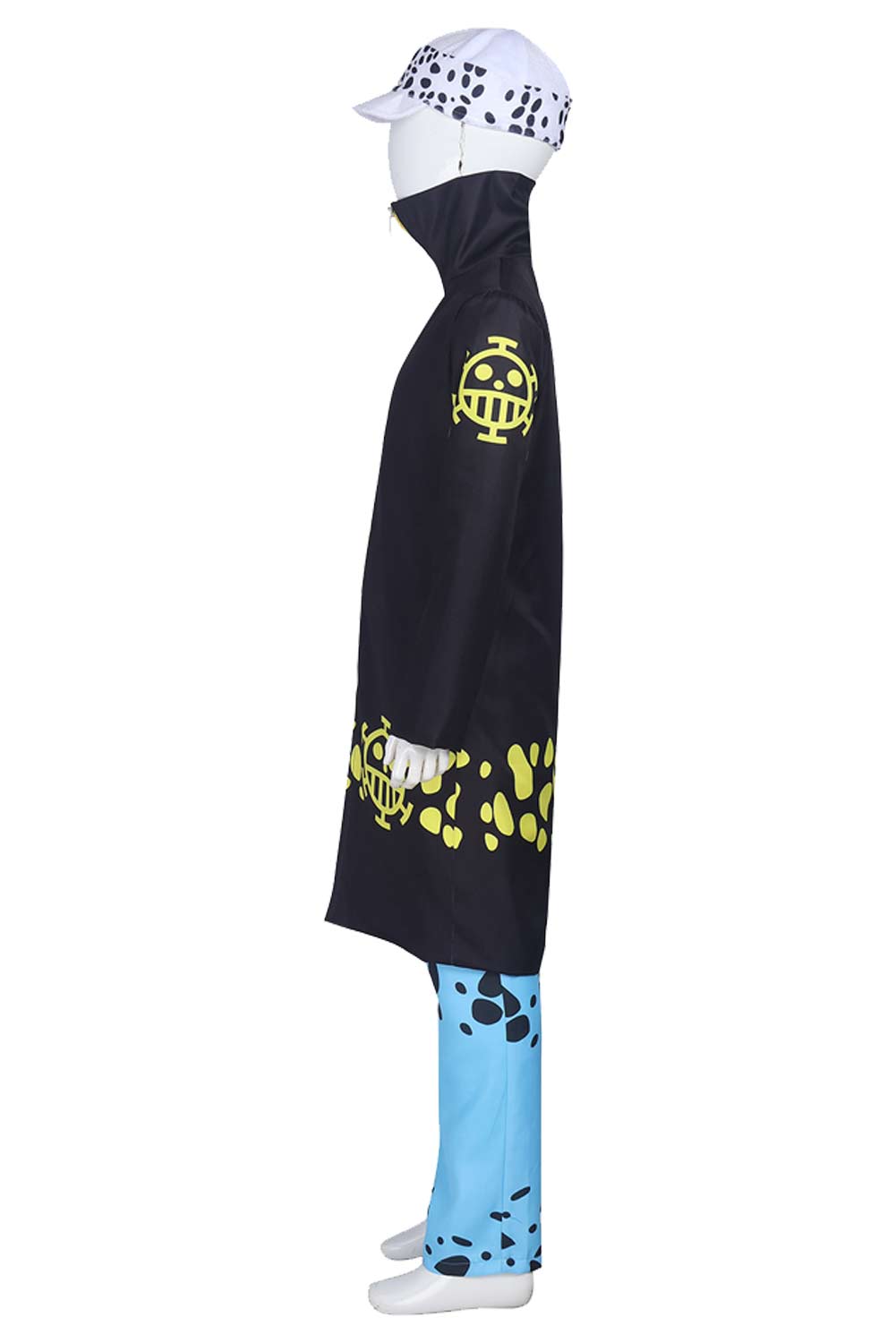 Anime One Piece Trafalgar D. Water Law Kids Children Black Outfits Halloween Carnival Suit Cosplay Costume