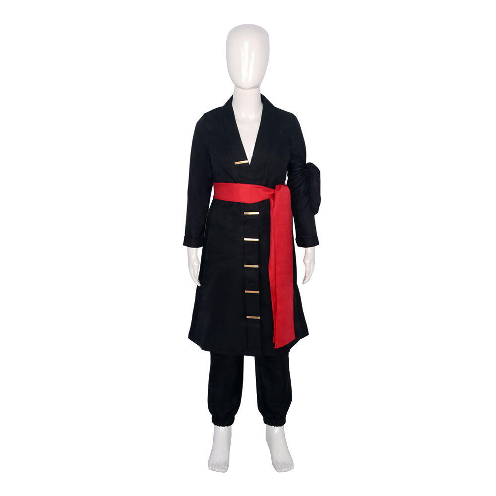 Anime One Piece Wano Country Roronoa Zoro Kids Boys the Island of Ghosts Outfits Halloween Suit Cosplay Costume