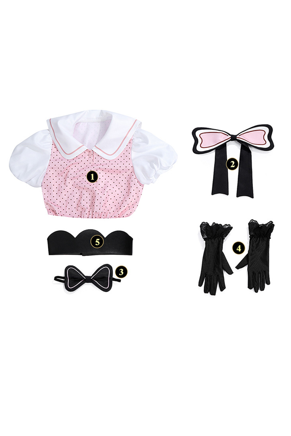 Anime Oshi No Ko Season 2 Hoshino Rubii Polka Dot Dress Outfits Halloween Carnival Suit Cosplay Costume