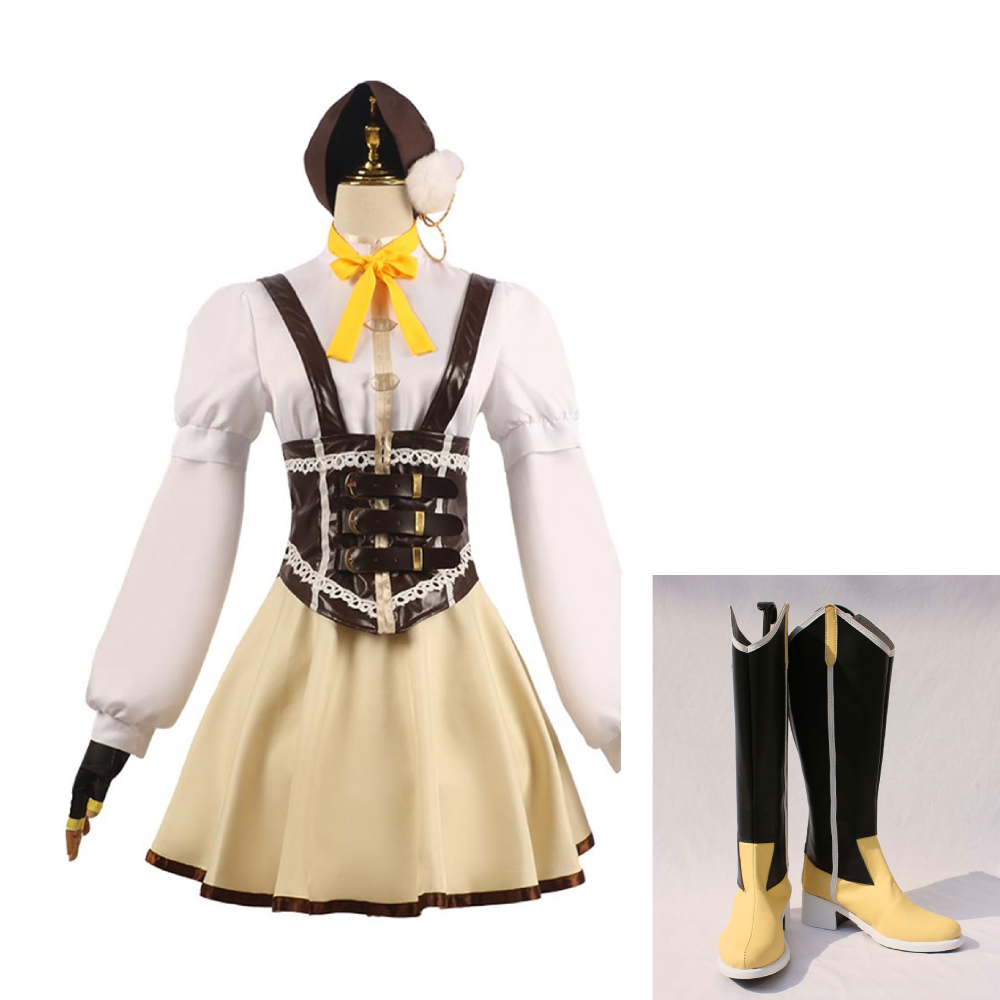 Anime Puella Magi Madoka Magica Tomoe Mami Outfits Halloween Carnival Party Suit Cosplay Costume