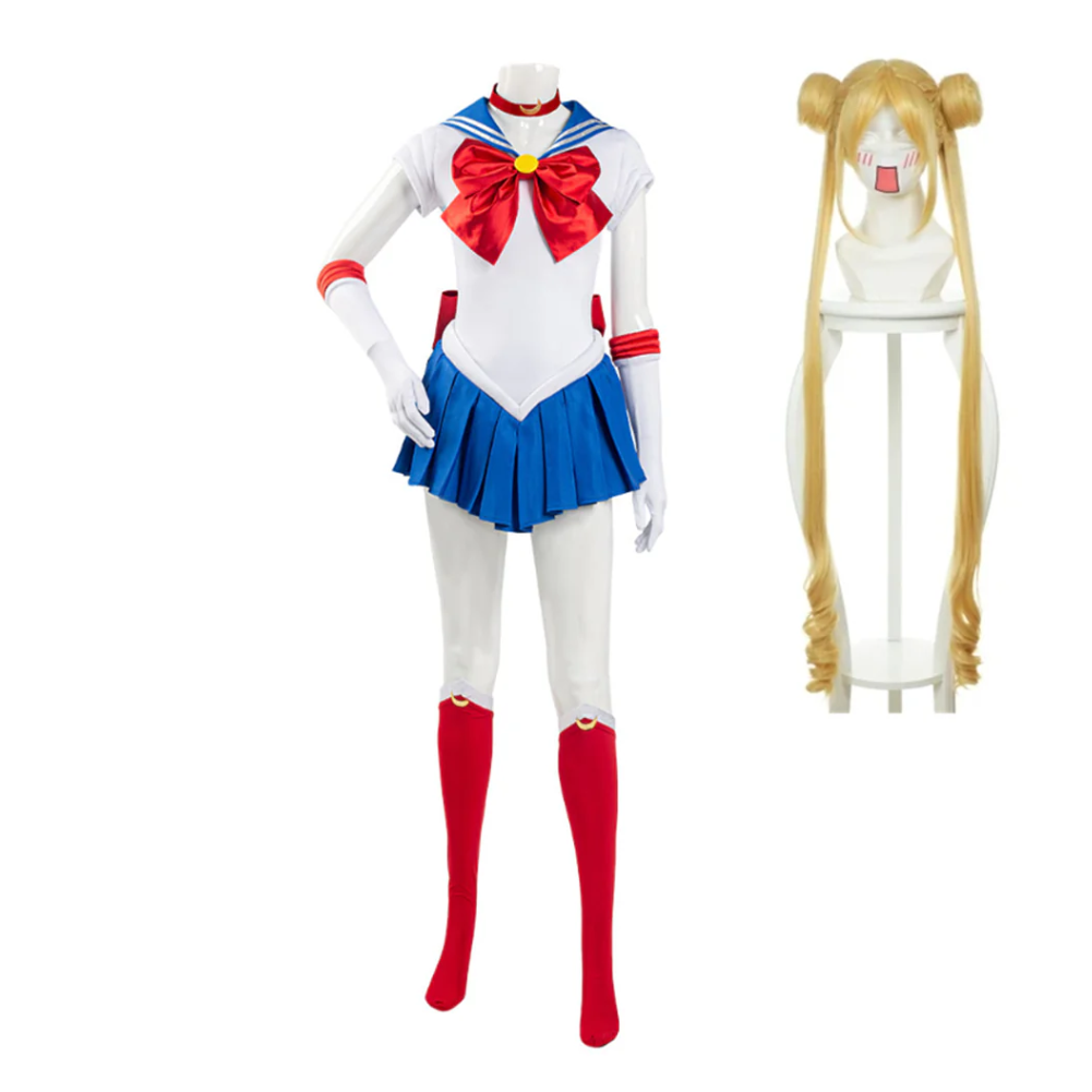 Anime Sailor Moon Tsukino Usagi Uniform Dress Outfits Cosplay Costume