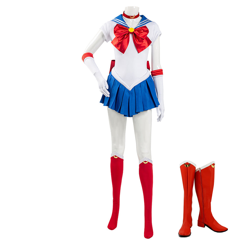 Anime Sailor Moon Tsukino Usagi Uniform Dress Outfits Cosplay Costume