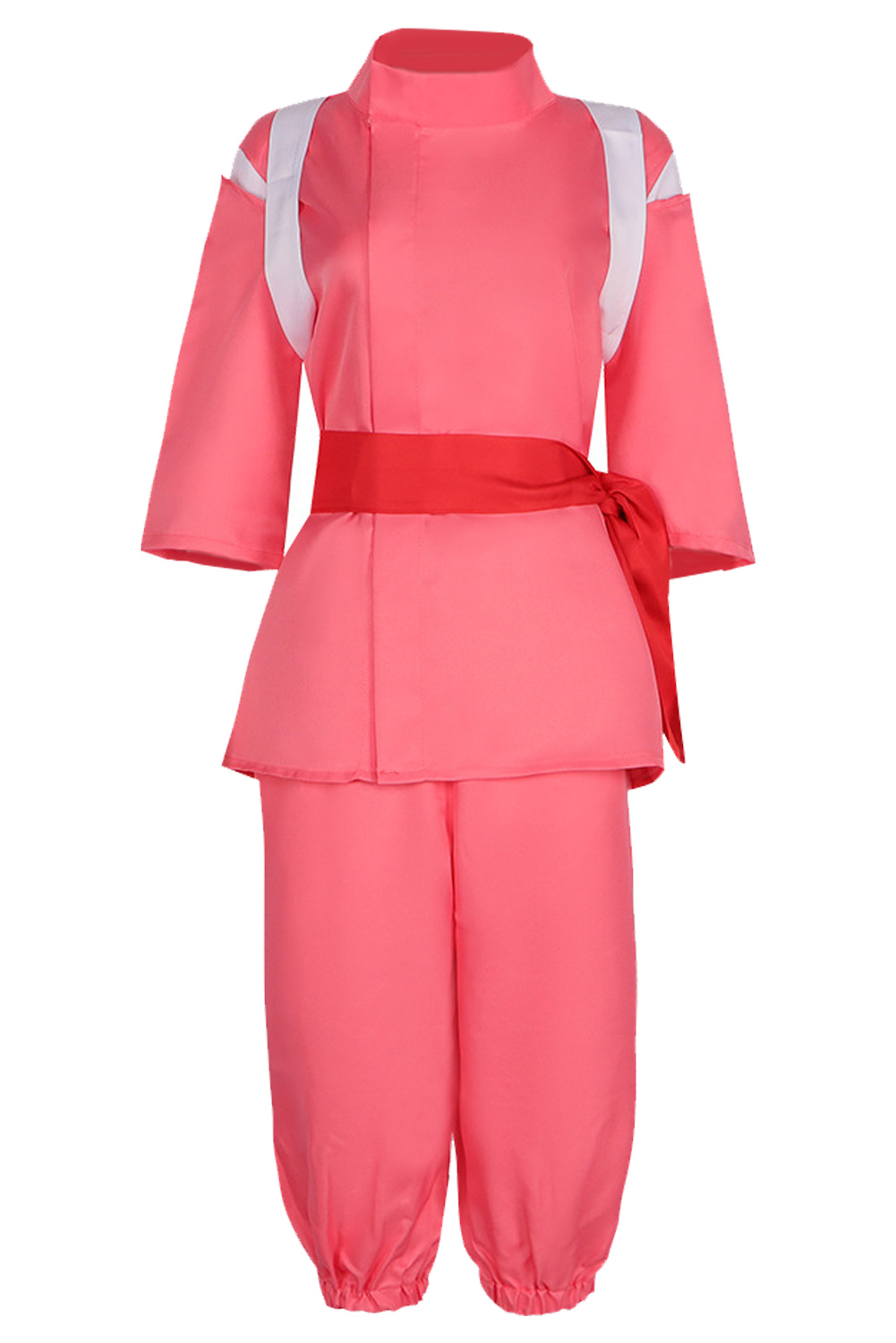 Anime Spirited Away Ogino Chihiro Women Pink Outfit Outfits Halloween Carnival Suit Cosplay Costume