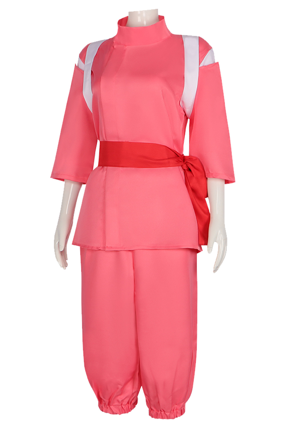 Anime Spirited Away Ogino Chihiro Women Pink Outfit Outfits Halloween Carnival Suit Cosplay Costume