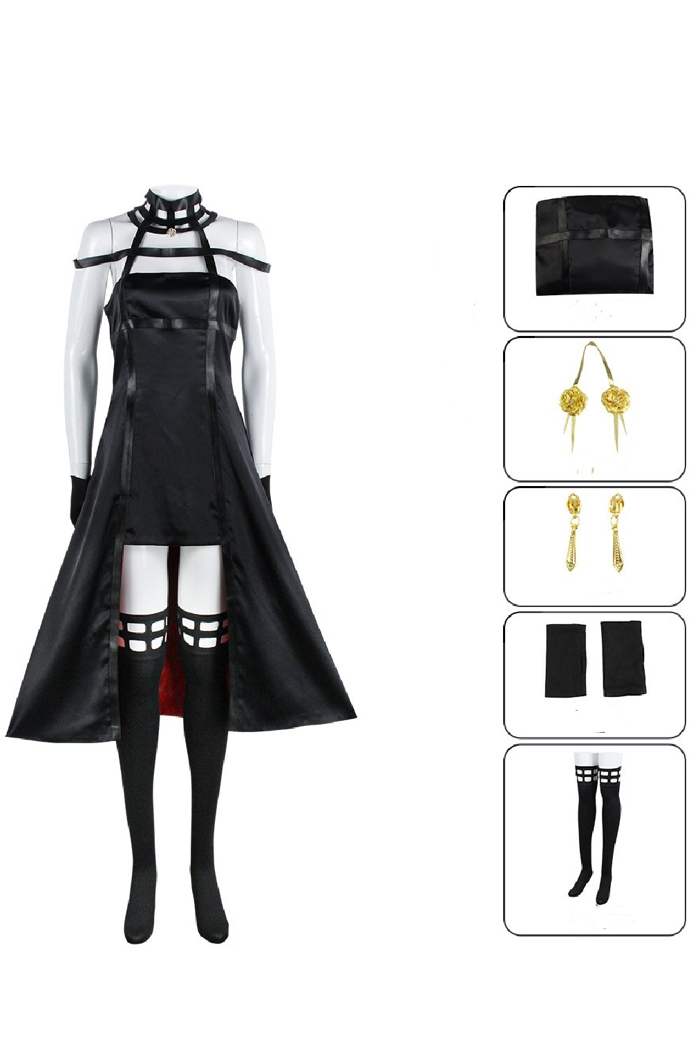 Anime Spy x Family Yor Forger Thorn Princess Full Set Outfits Halloween Carnival Suit Cosplay Costume