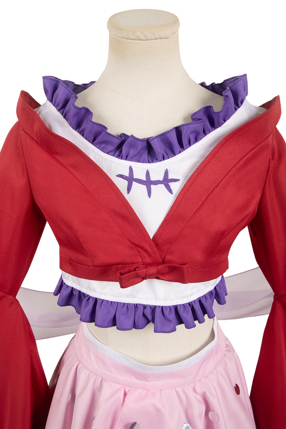 Anime The Apothecary Diaries Maomao Red Pearl Chiffon Kimono Dress Full Set Outfits Halloween Cosplay Costume