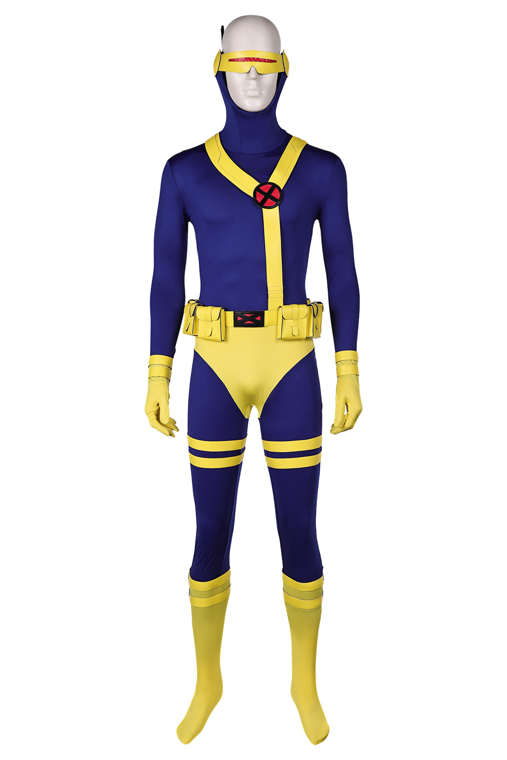 Anime X-Men 97 Cyclops Scott Summers Combat Uniform Jumpsuit Outfits Halloween Carnival Suit Cosplay Costume