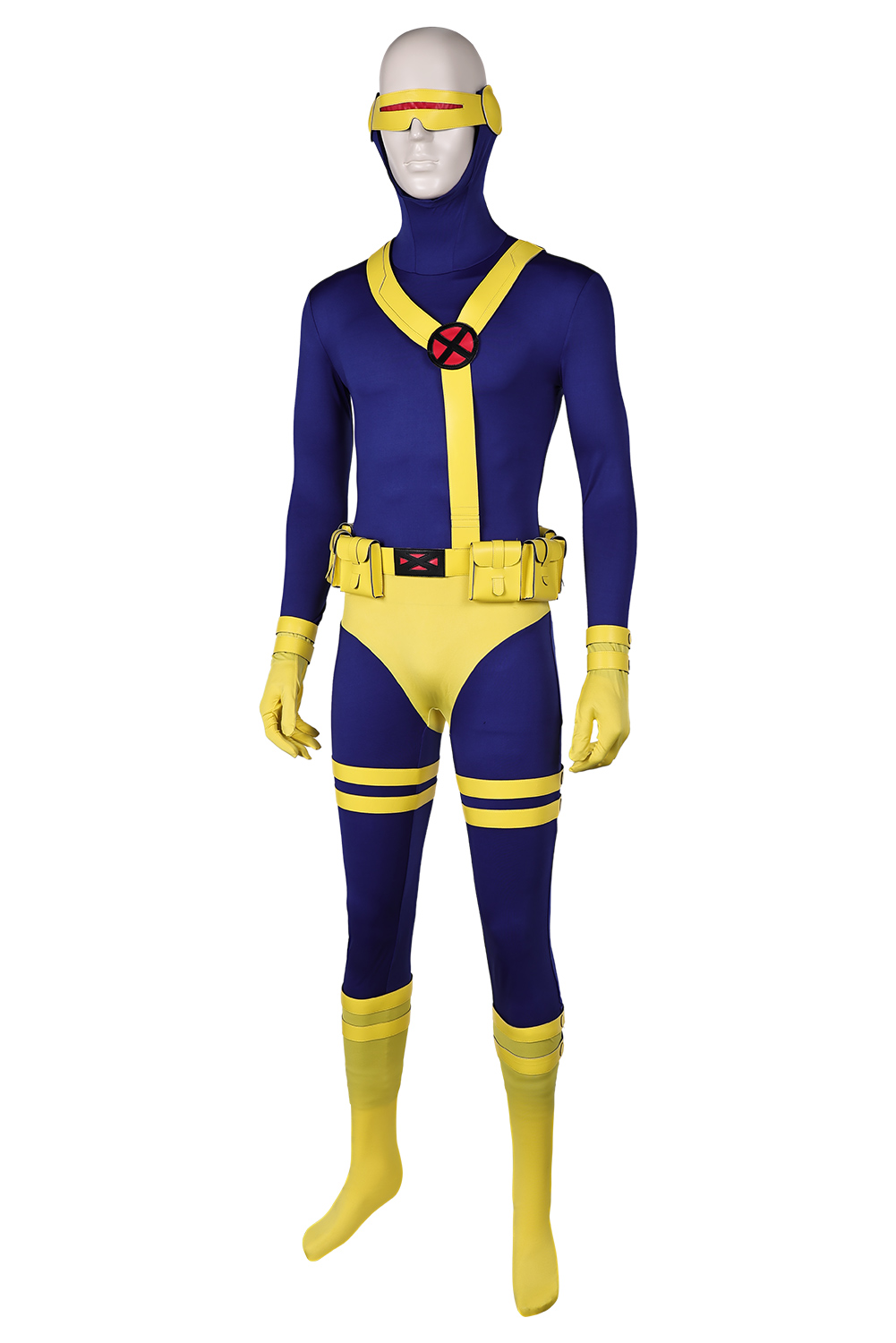 Anime X-Men 97 Cyclops Scott Summers Combat Uniform Jumpsuit Outfits Halloween Carnival Suit Cosplay Costume