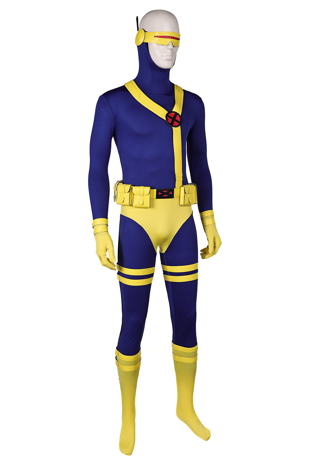Anime X-Men 97 Cyclops Scott Summers Combat Uniform Jumpsuit Outfits Halloween Carnival Suit Cosplay Costume