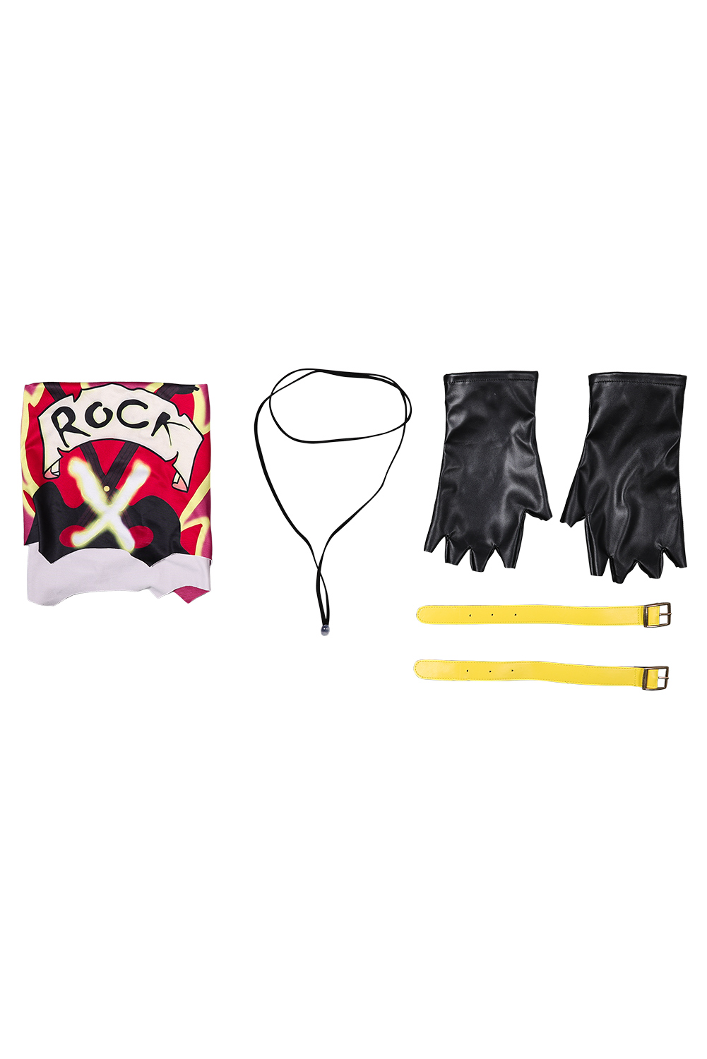 Anime X-Men Gambit Top Gloves Bracelet Necklace 4 Set Outfits Halloween Carnival Suit Cosplay Costume