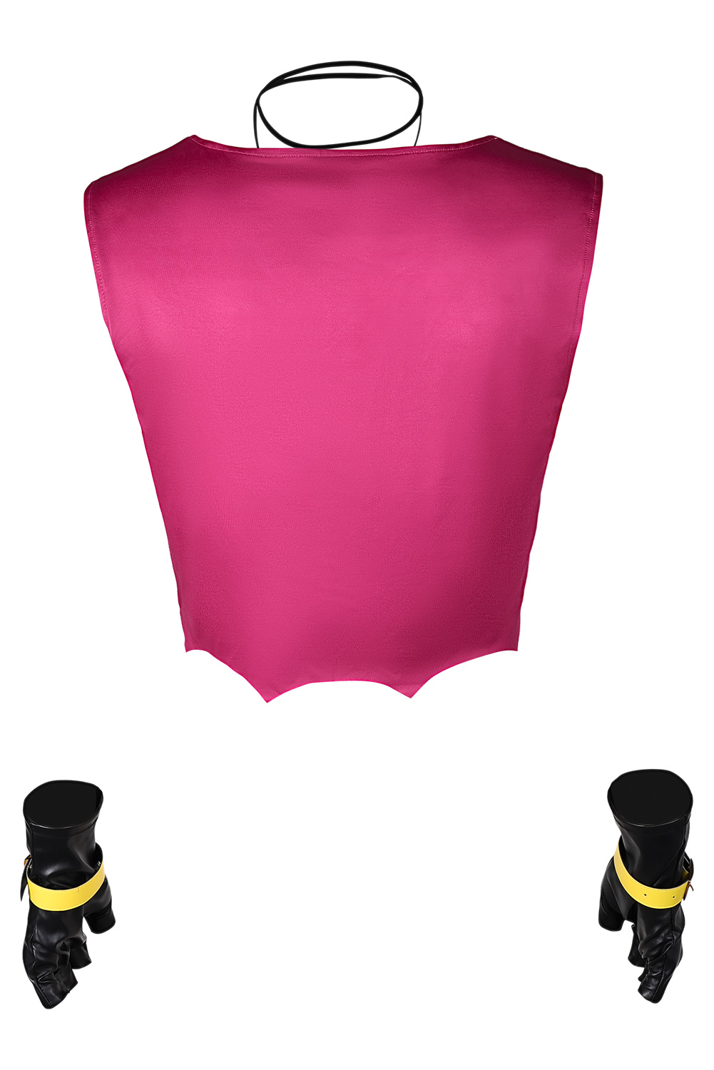 Anime X-Men Gambit Top Gloves Bracelet Necklace 4 Set Outfits Halloween Carnival Suit Cosplay Costume