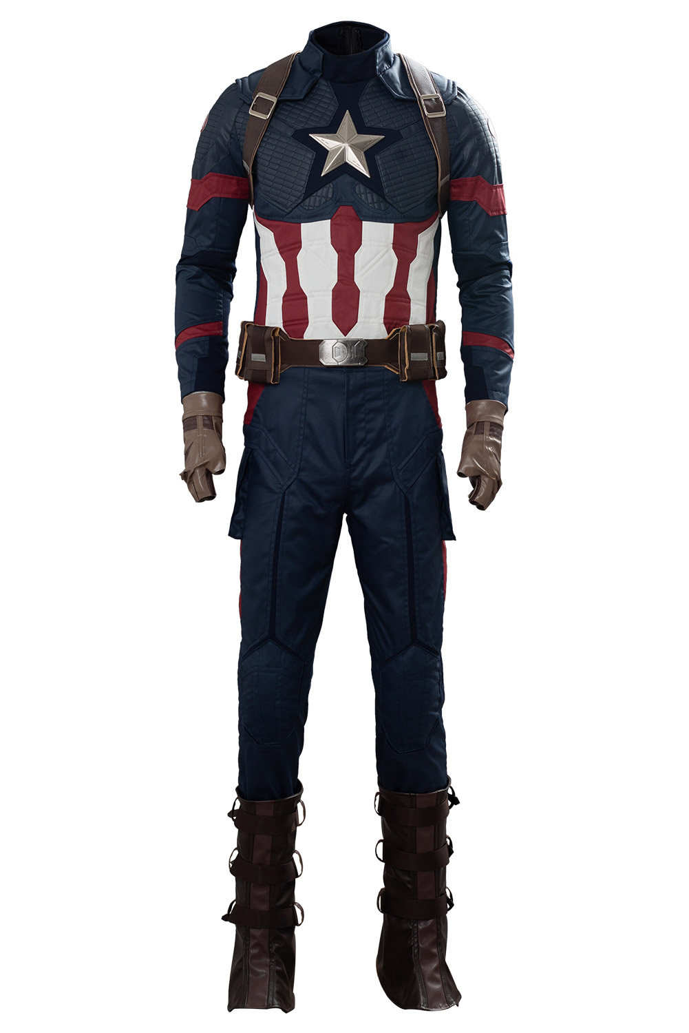 Avengers 4: Endgame Steve Rogers Captain America Outfits Halloween Carnival Suit Cosplay Costume