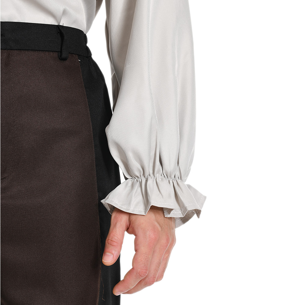 Baldur's Gate 3 Astarion Medieval Shirt Outfits Wig Shirt Set Halloween Carnival Suit Cosplay Costume