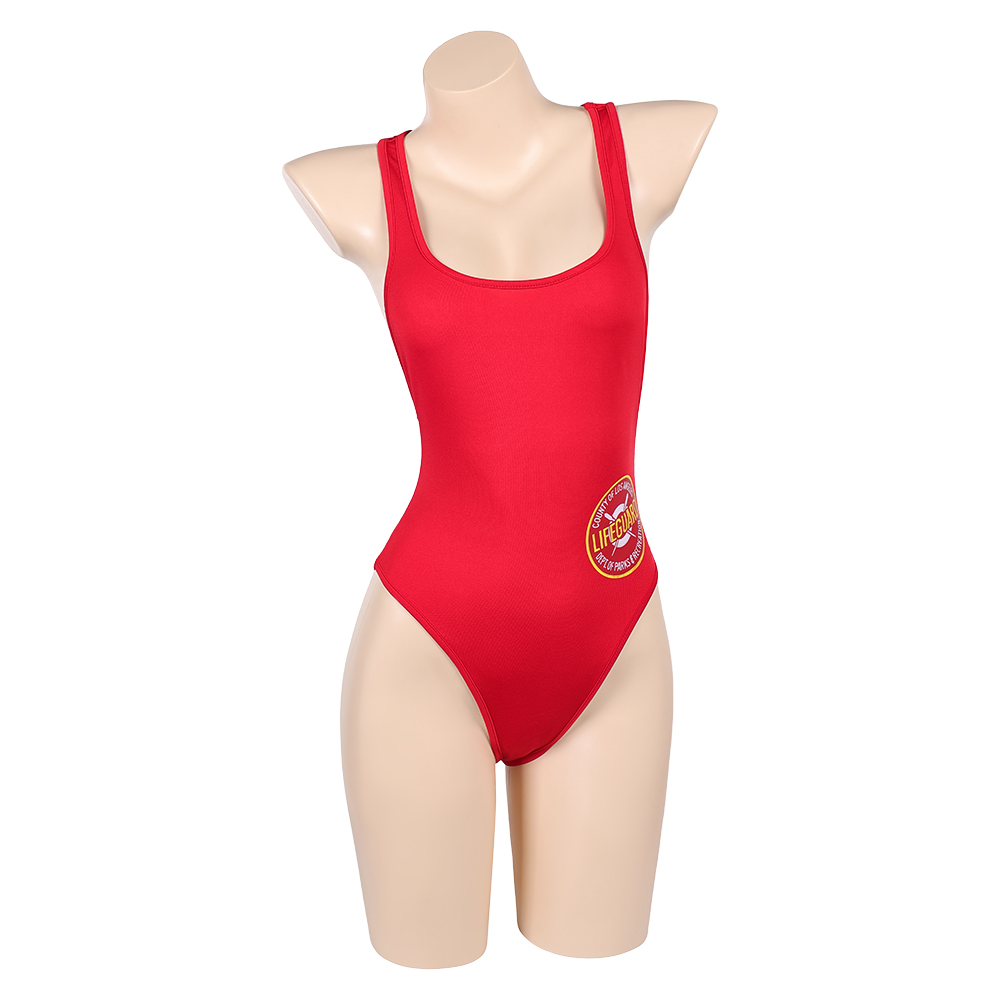 Baywatch CJ Parker Women Red Swimsuit 1Pcs Halloween Carnival Party Cosplay