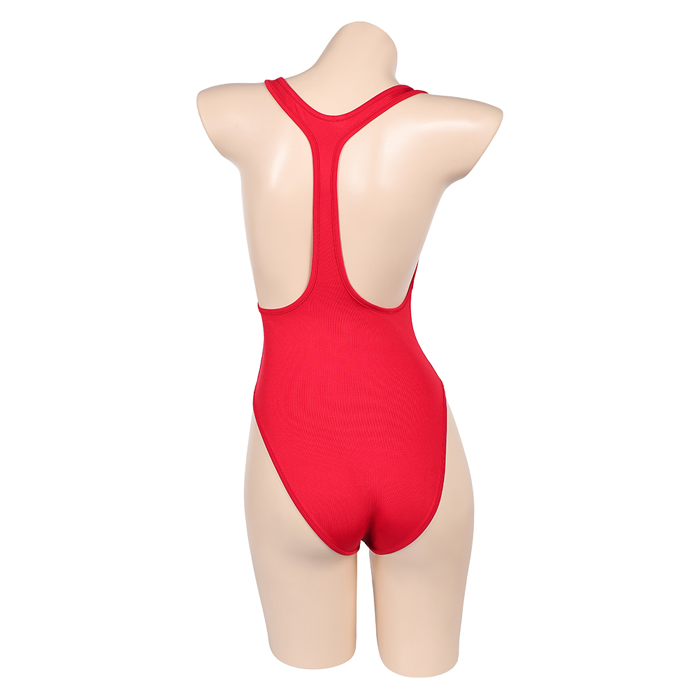Baywatch CJ Parker Women Red Swimsuit 1Pcs Halloween Carnival Party Cosplay