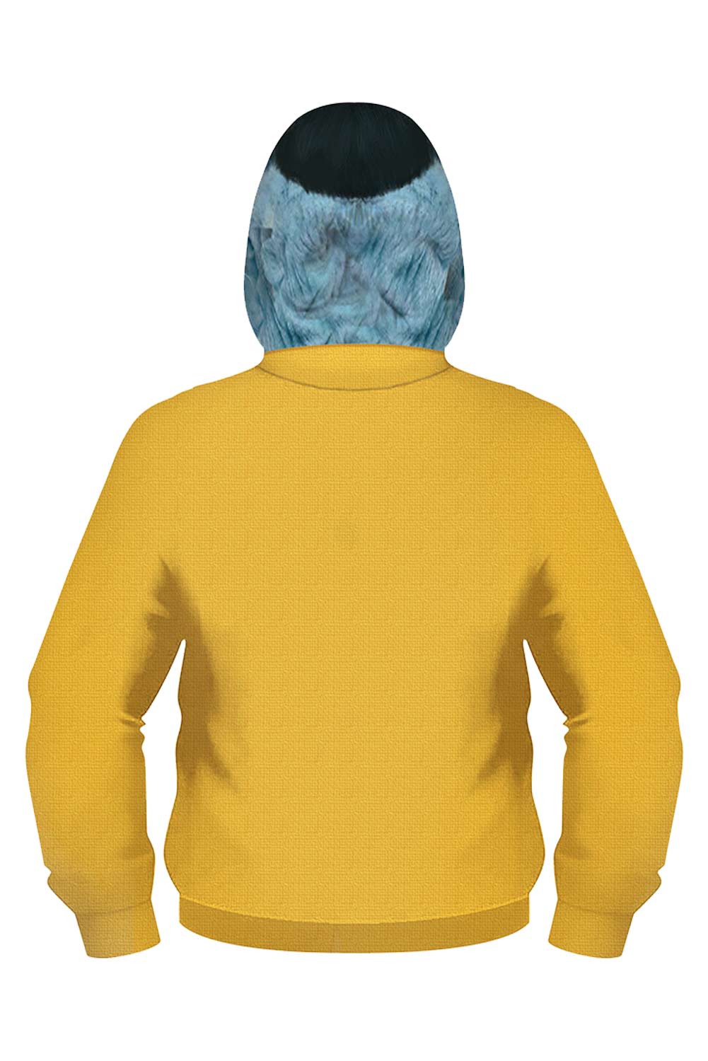 Beetlejuice 2 Bob-Shrinker Shrunken Head Yellow Zip Up Hoodie Outfits Halloween Cosplay Costume