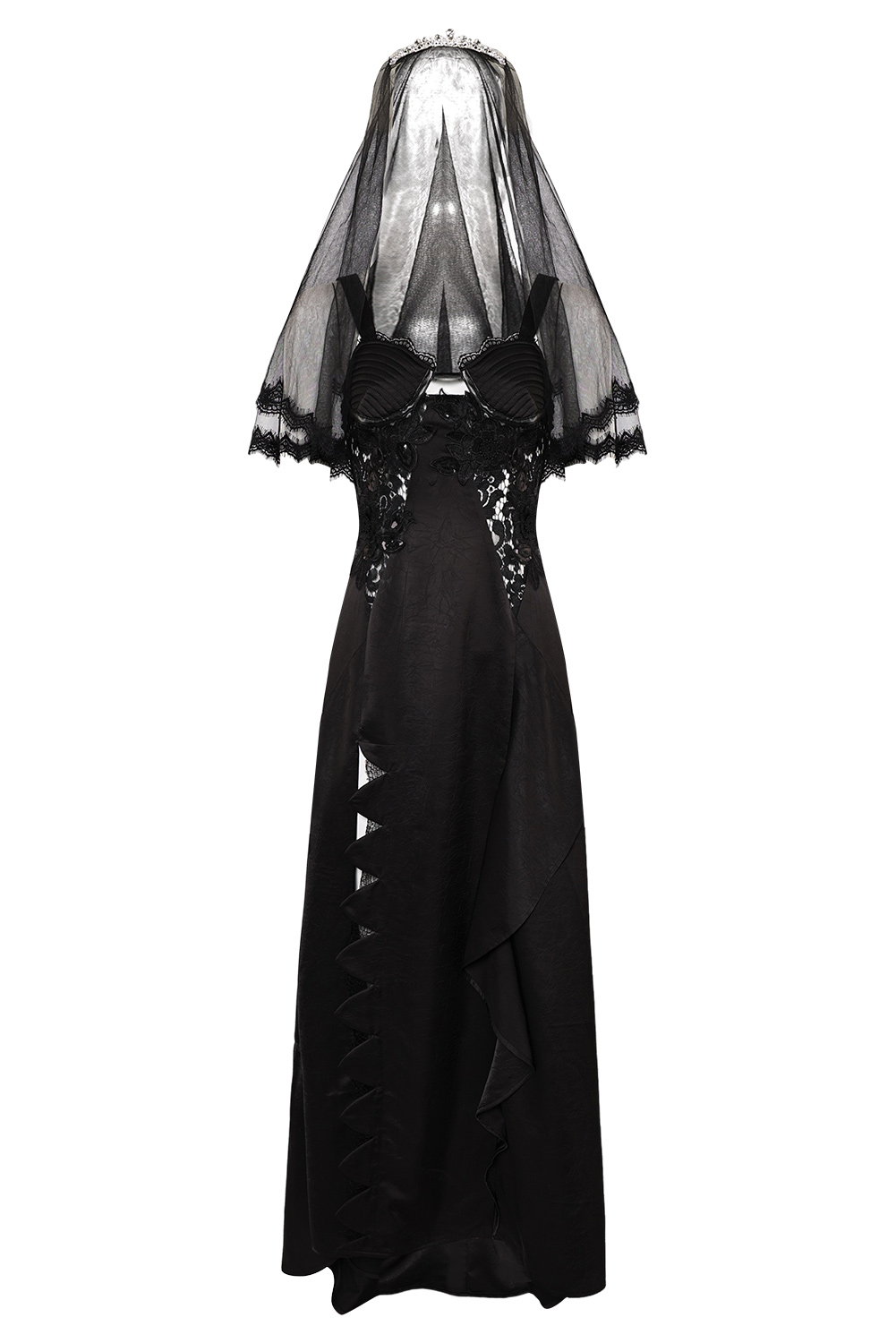 Beetlejuice Beetlejuice Astrid Deetz Black Wedding Dress Set Outfits Halloween Carnival Suit Cosplay Costume