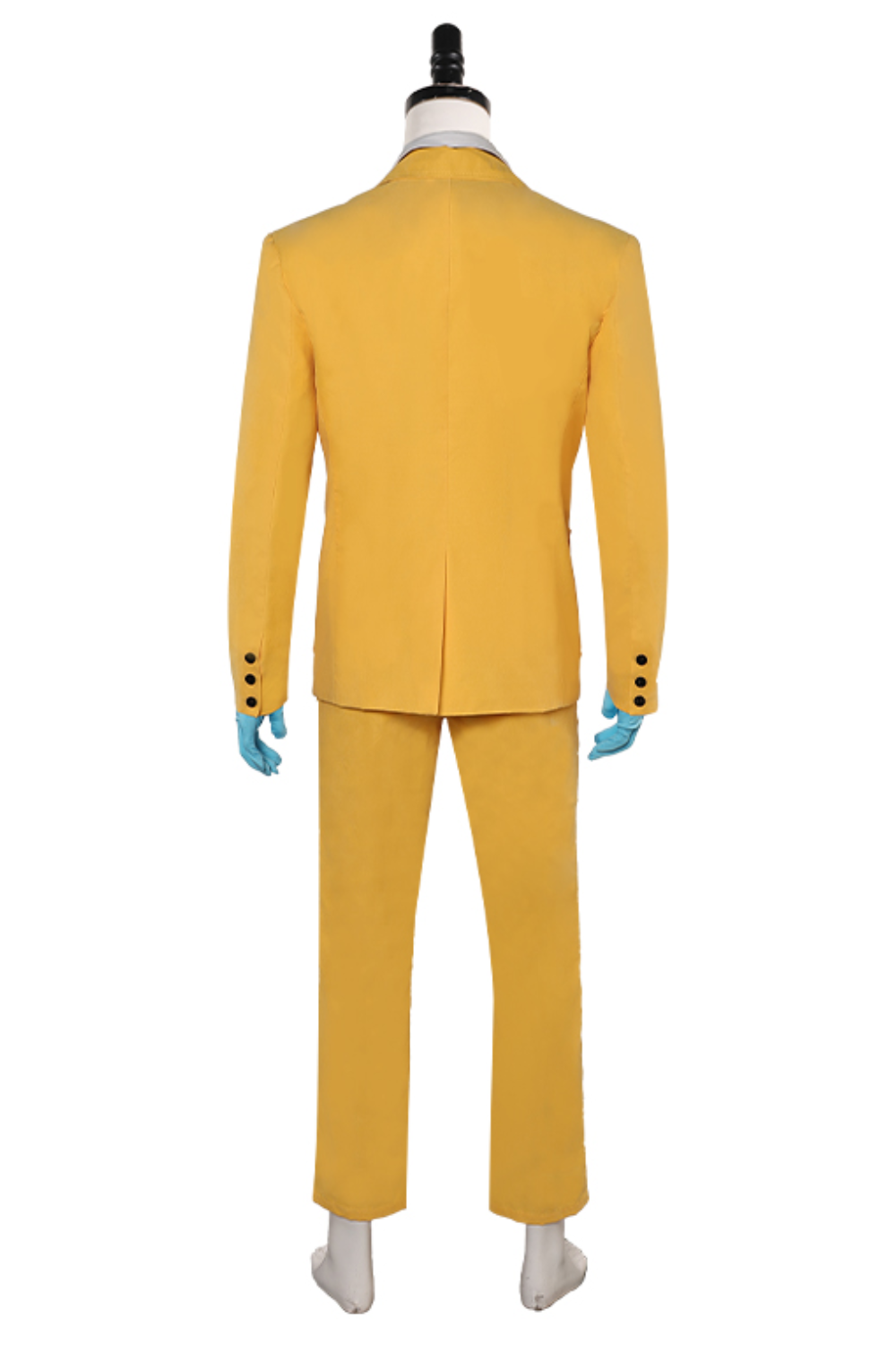 Beetlejuice Beetlejuice Bob-Shrinker Shrunken Head Yellow Suit Outfits Halloween Carnival Suit Cosplay Costume
