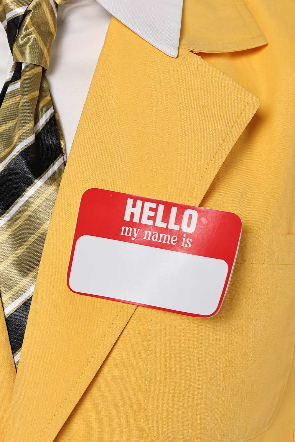 Beetlejuice Beetlejuice Bob-Shrinker Shrunken Head Yellow Suit Outfits Halloween Carnival Suit Cosplay Costume