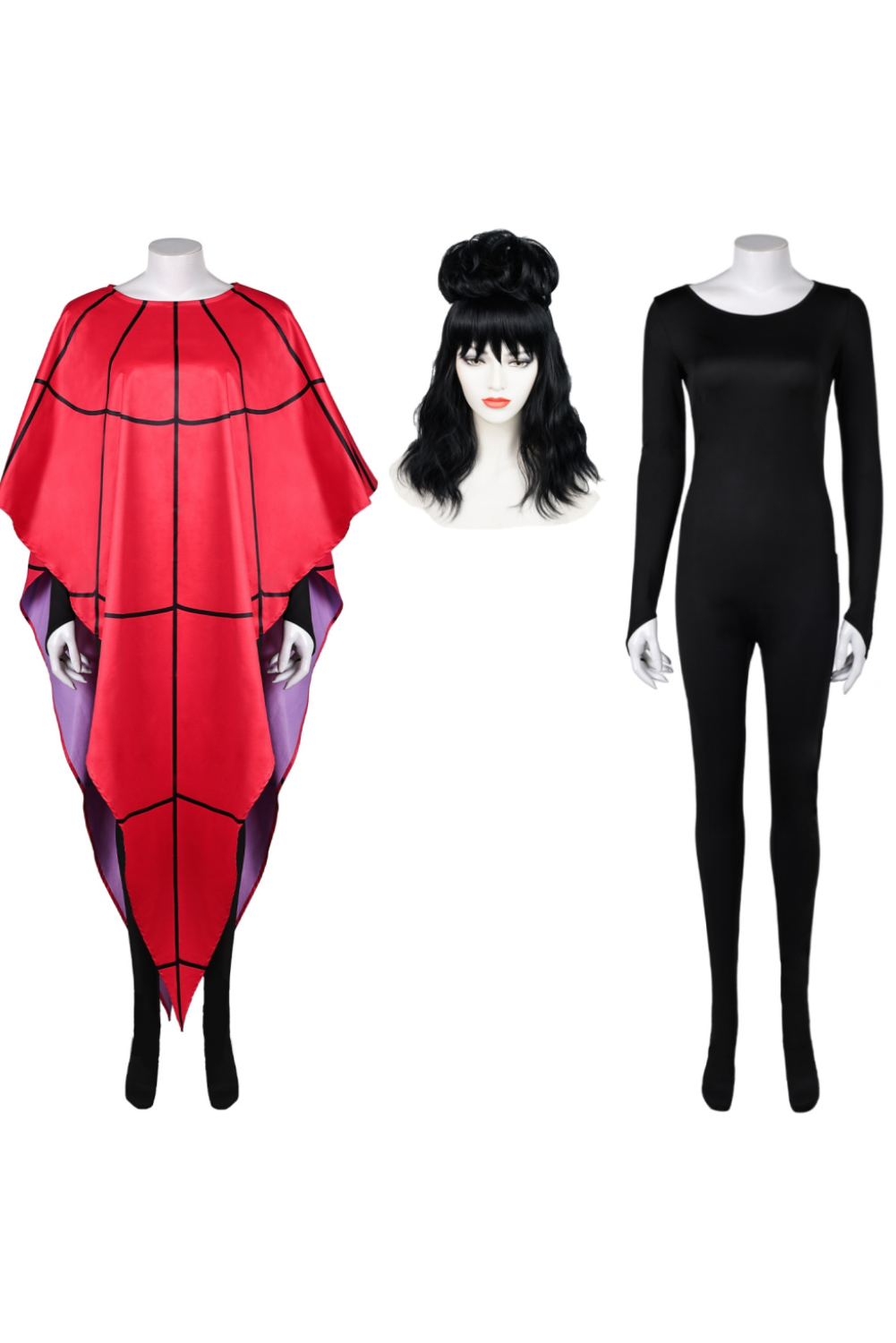 Beetlejuice Beetlejuice Lydia Deetz Red Shawl Set Outfits Halloween Carnival Suit Cosplay Costume