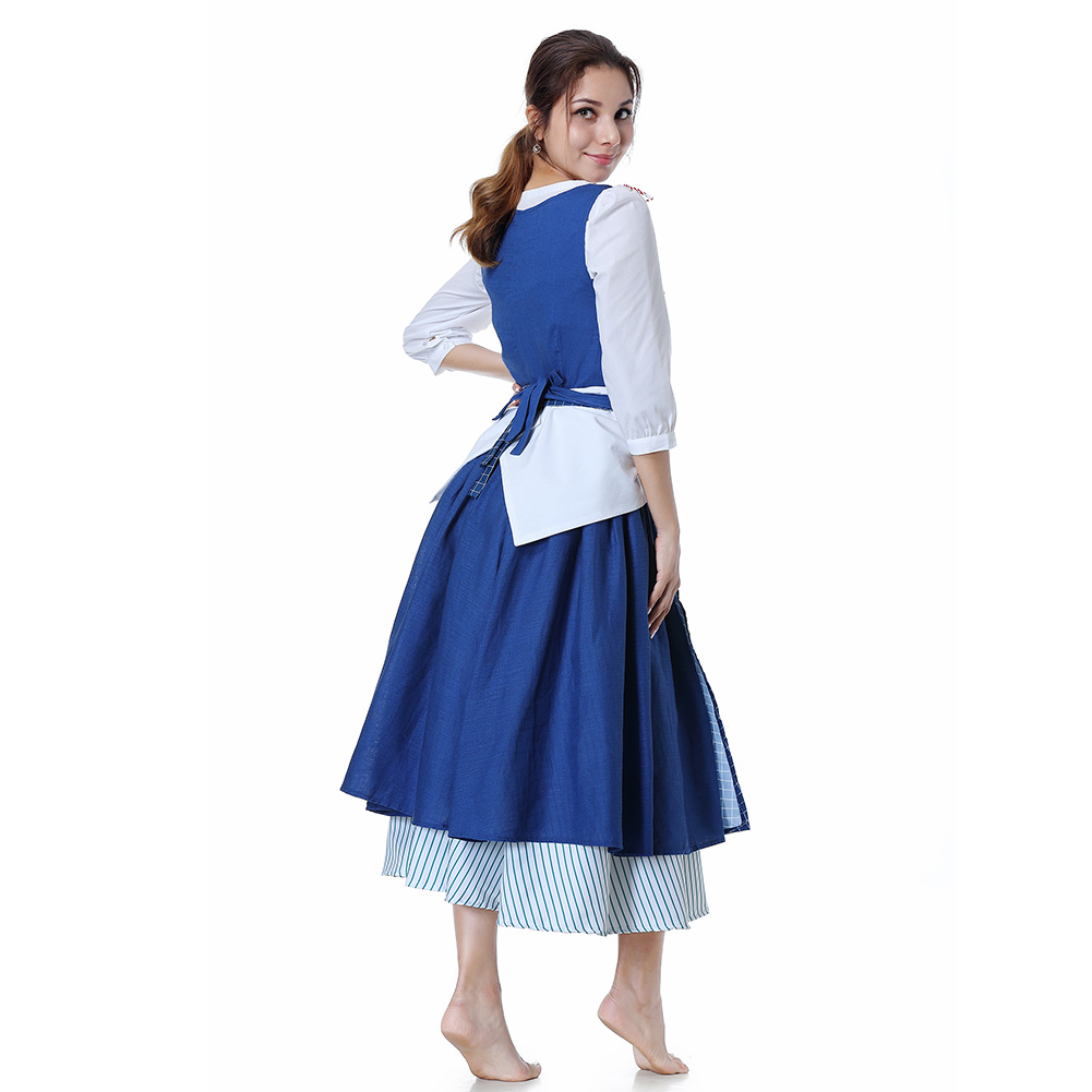 Belle Watson Maid Dress Cosplay Costume Outfits Halloween Carnival Party Suit