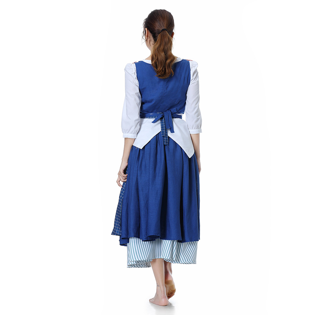 Belle Watson Maid Dress Cosplay Costume Outfits Halloween Carnival Party Suit