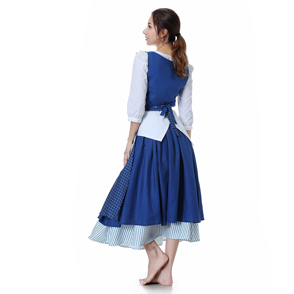 Belle Watson Maid Dress Cosplay Costume Outfits Halloween Carnival Party Suit