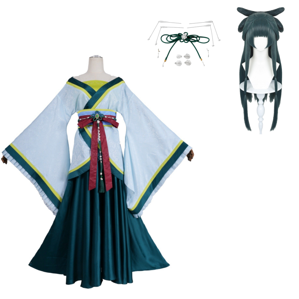 The Western Capital Arc Maomao Women Blue Hanfu Outfits Halloween Carnival Cosplay Costume