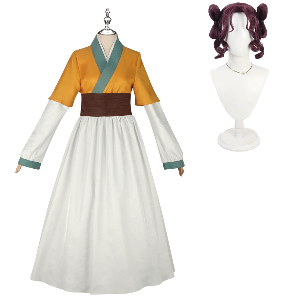 The Apothecary Diaries Season 2 Shisui Women Yellow Maid Dress Hanfu Outfits Carnival Party Cosplay Costume