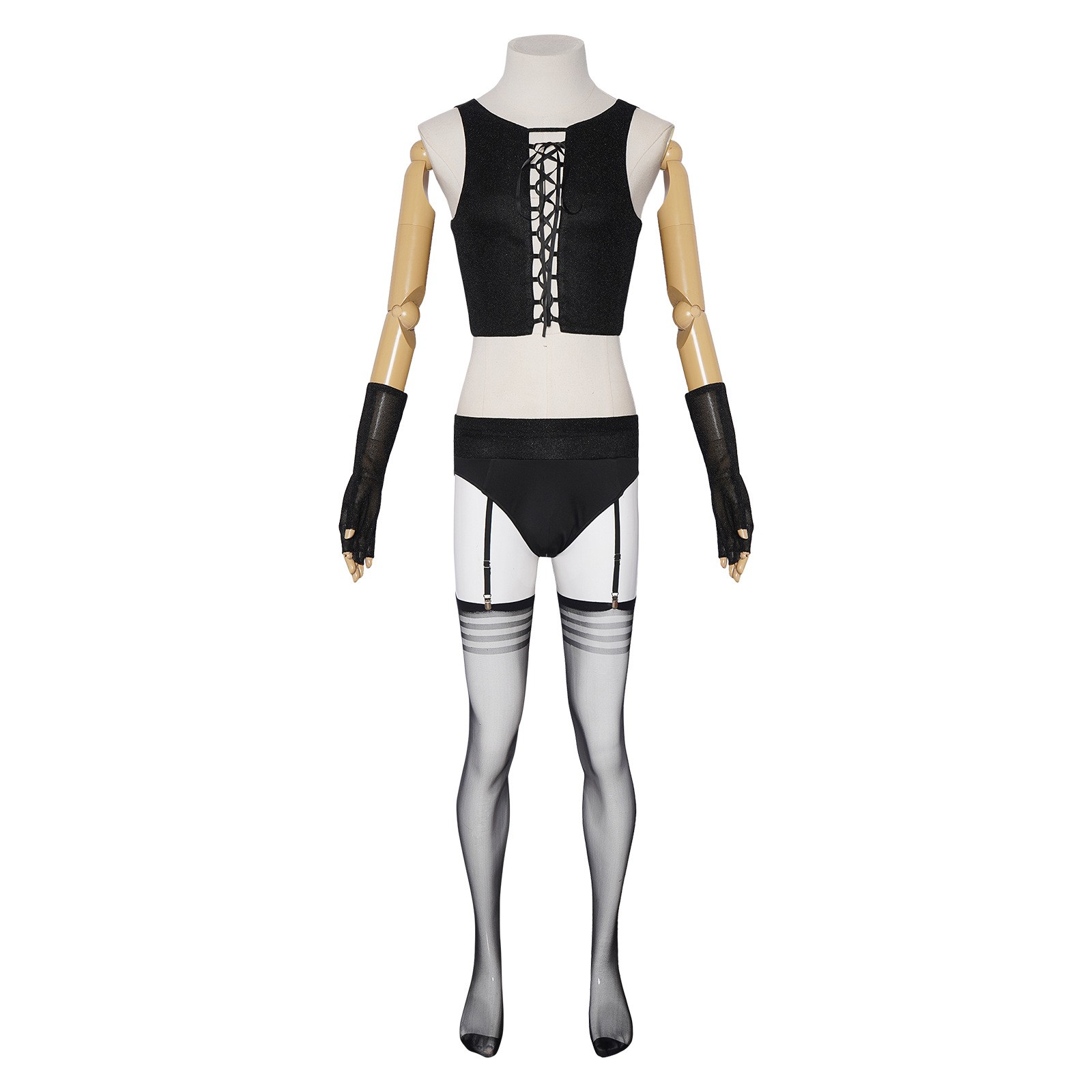 The Rocky Horror Picture Show Dr. Frank-N-Furter Black Outfit Halloween Carnival Cosplay Costume